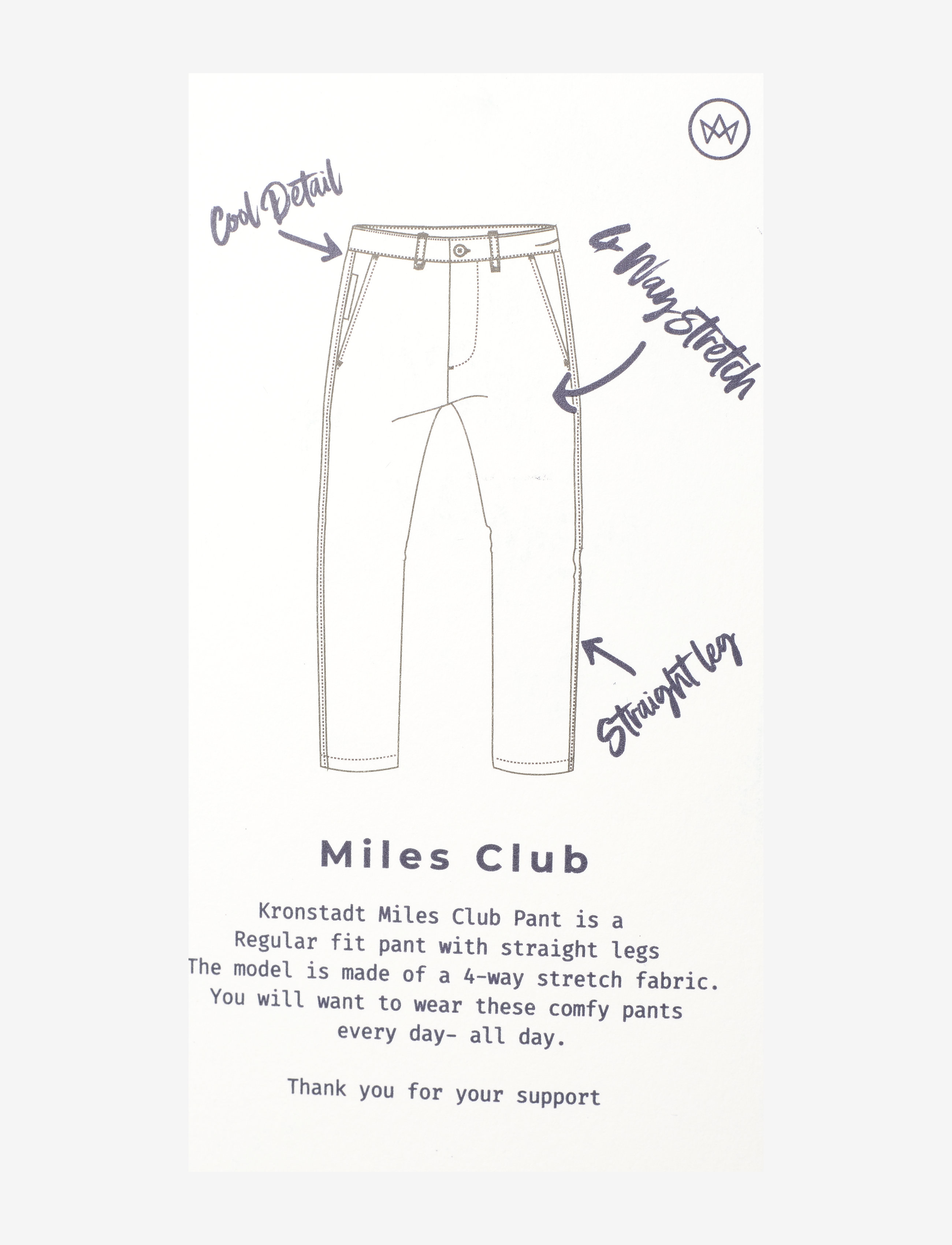 Kronstadt - Miles Club pants - black - 2