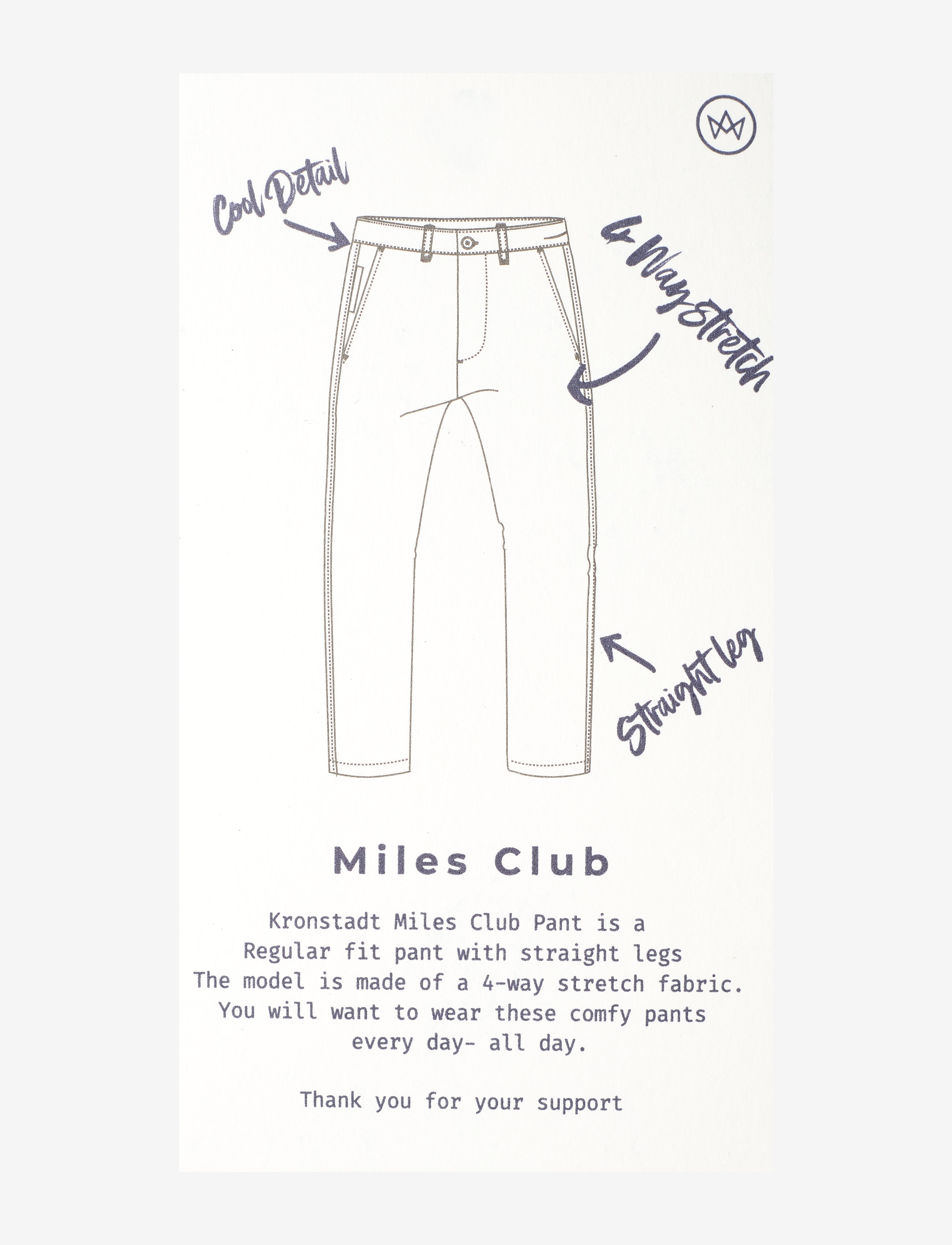 Kronstadt - Miles Club pants - navy - 2