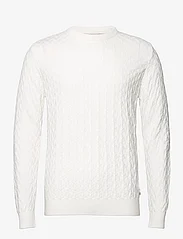 Kronstadt - Bertil Cotton crew neck knit - basic knitwear - off white - 0