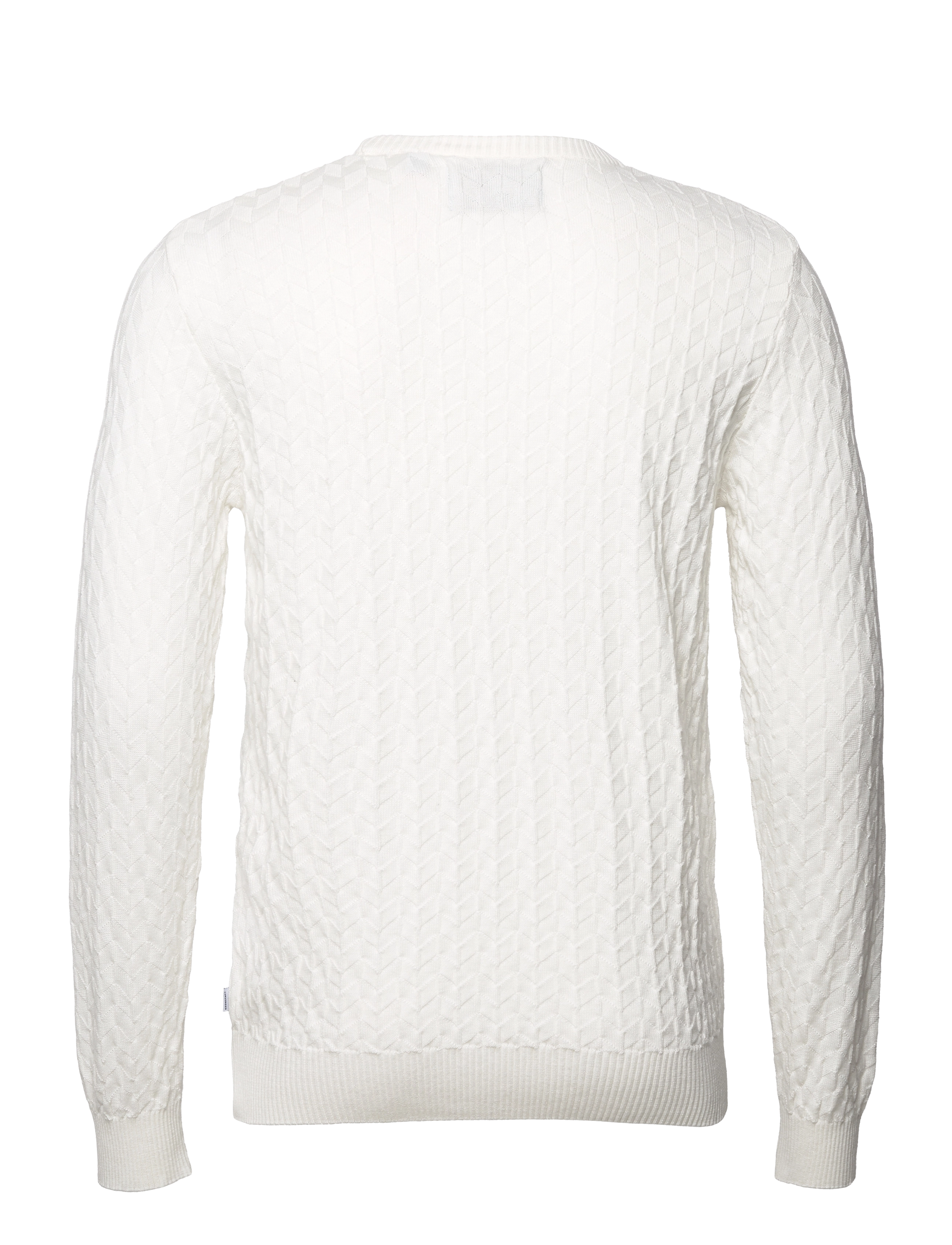 Kronstadt - Bertil Cotton crew neck knit - off white - 1