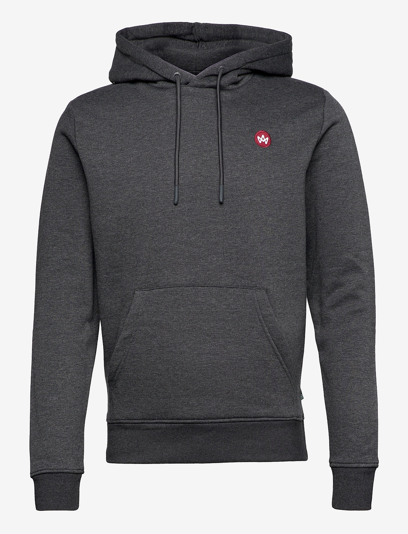 Kronstadt - Lars Organic/Recycled hoodie - charcoal mel - 0