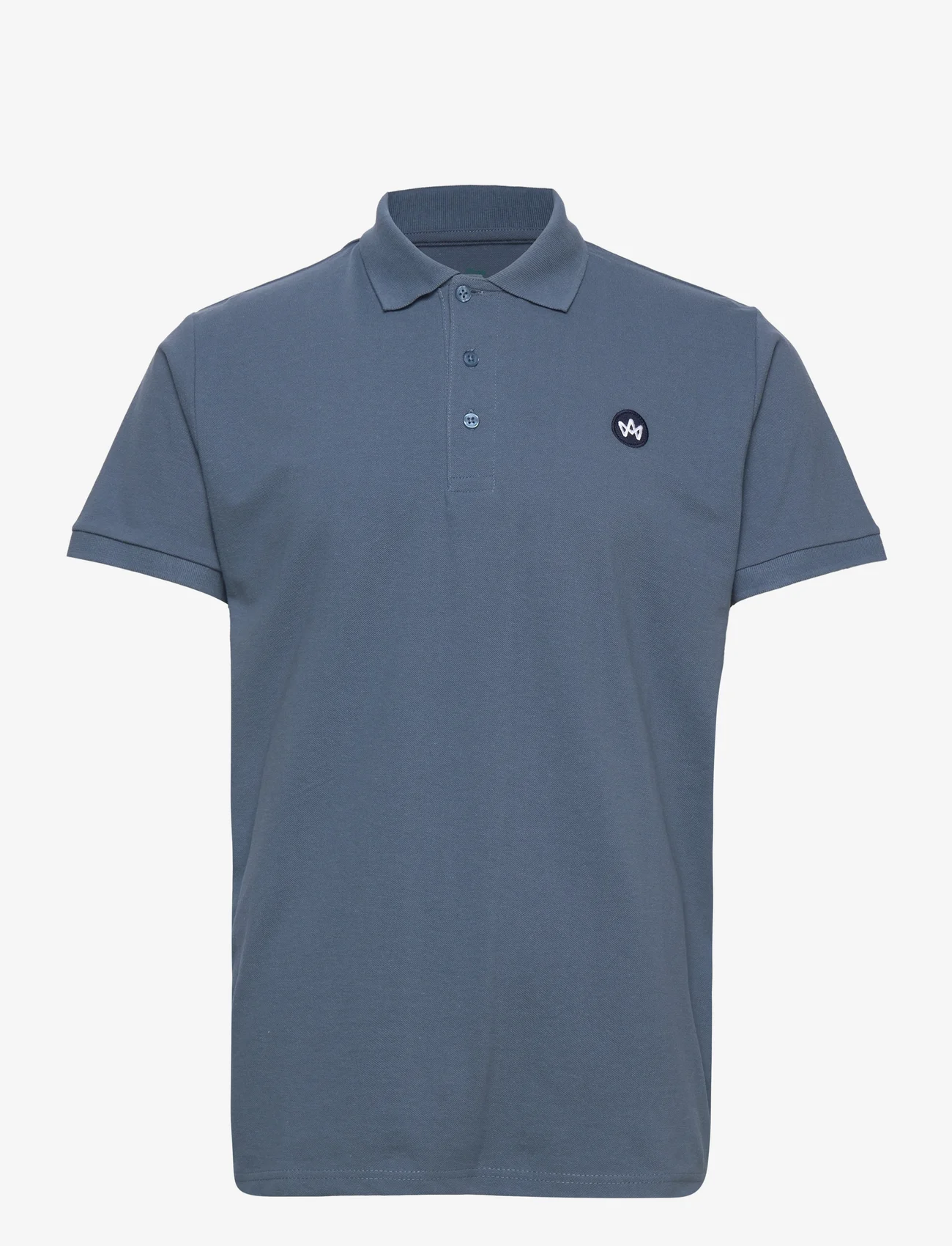 Kronstadt - Albert Organic/Recycled polo - polo shirts - sea blue - 0