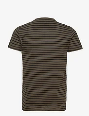 Kronstadt - Timmi Organic/Recycled striped t-shirt - army / black - 1