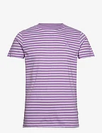 Timmi Organic/Recycled striped t-shirt - LAVENDER / WHITE