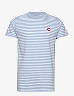 Timmi Organic/Recycled striped t-shirt - LIGHT BLUE