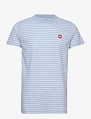 Kronstadt - Timmi Organic/Recycled striped t-shirt - light blue - 0