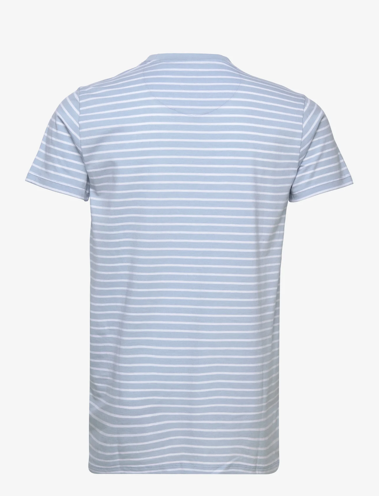 Kronstadt - Timmi Organic/Recycled striped t-shirt - light blue - 1