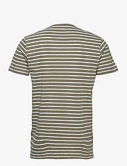 Kronstadt - Timmi Organic/Recycled striped t-shirt - moss mel - 1