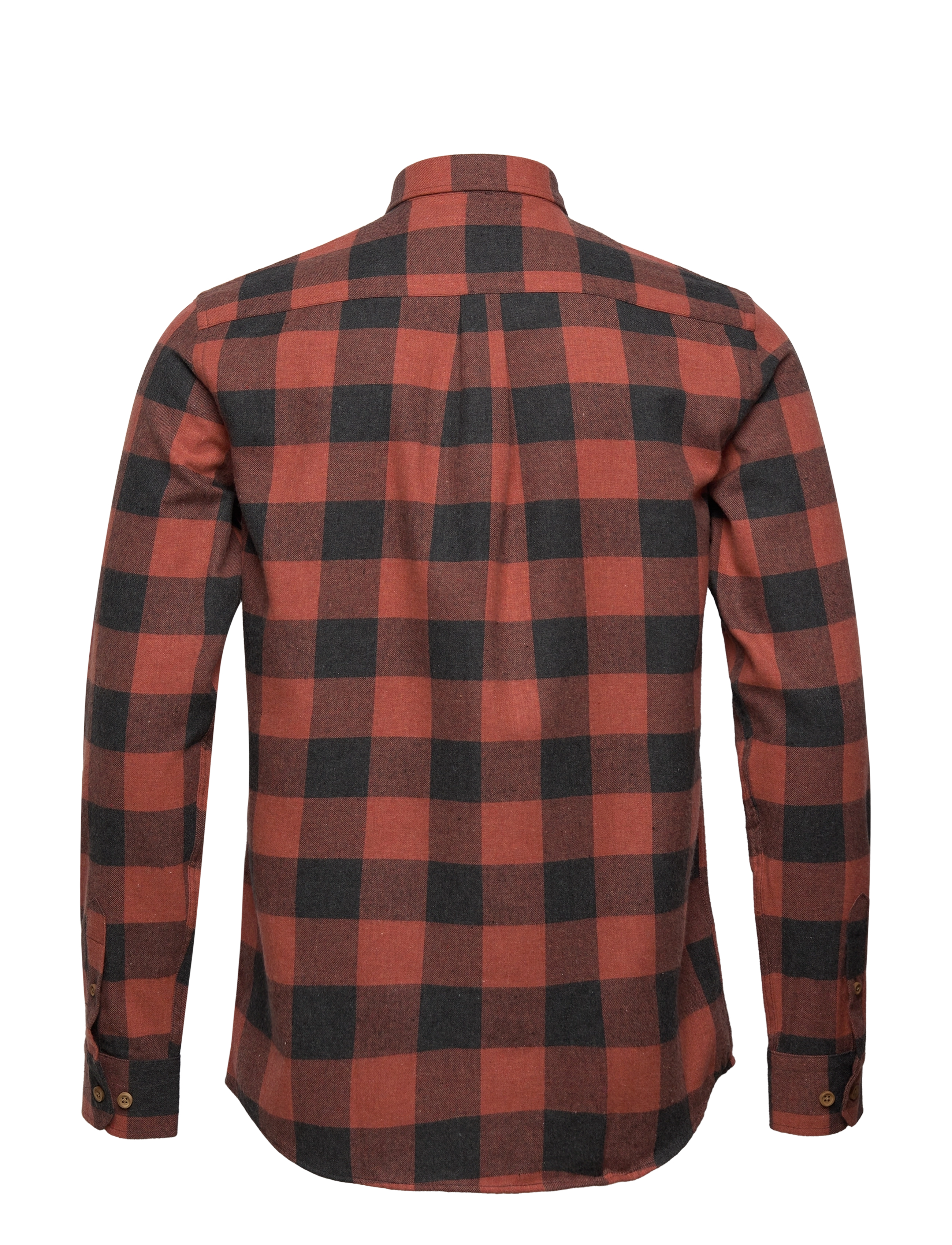 Kronstadt - Johan Flannel checked shirt - orange - 1