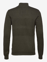 Kronstadt - Hannes half zip cotton knit - laveste priser - army - 1