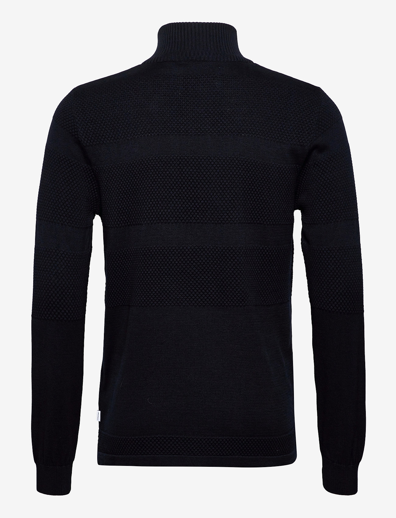 Kronstadt - Hannes half zip cotton knit - navy - 1