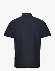 Kronstadt - Johan seersucker S/S shirt - laisvalaikio marškiniai - navy/navy - 1