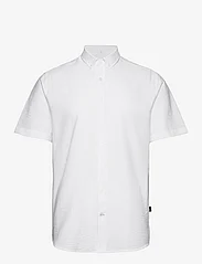 Kronstadt - Johan seersucker S/S shirt - basic overhemden - white/white - 0