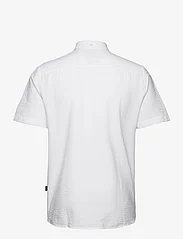 Kronstadt - Johan seersucker S/S shirt - laisvalaikio marškiniai - white/white - 1
