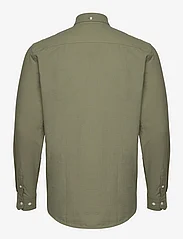 Kronstadt - Johan Seersucker shirt - basic shirts - moss/moss - 1