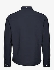Kronstadt - Johan Seersucker shirt - basic overhemden - navy/navy - 1
