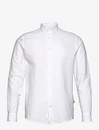 Johan Seersucker shirt - WHITE/WHITE