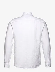 Kronstadt - Johan Seersucker shirt - tavalised t-särgid - white/white - 1