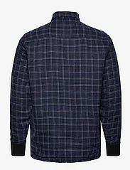 Kronstadt - Ramon Flannel check 07 quilted overshirt - mehed - navy - 1