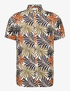 Johan Tropical vibes shirt SS - TOBACCO