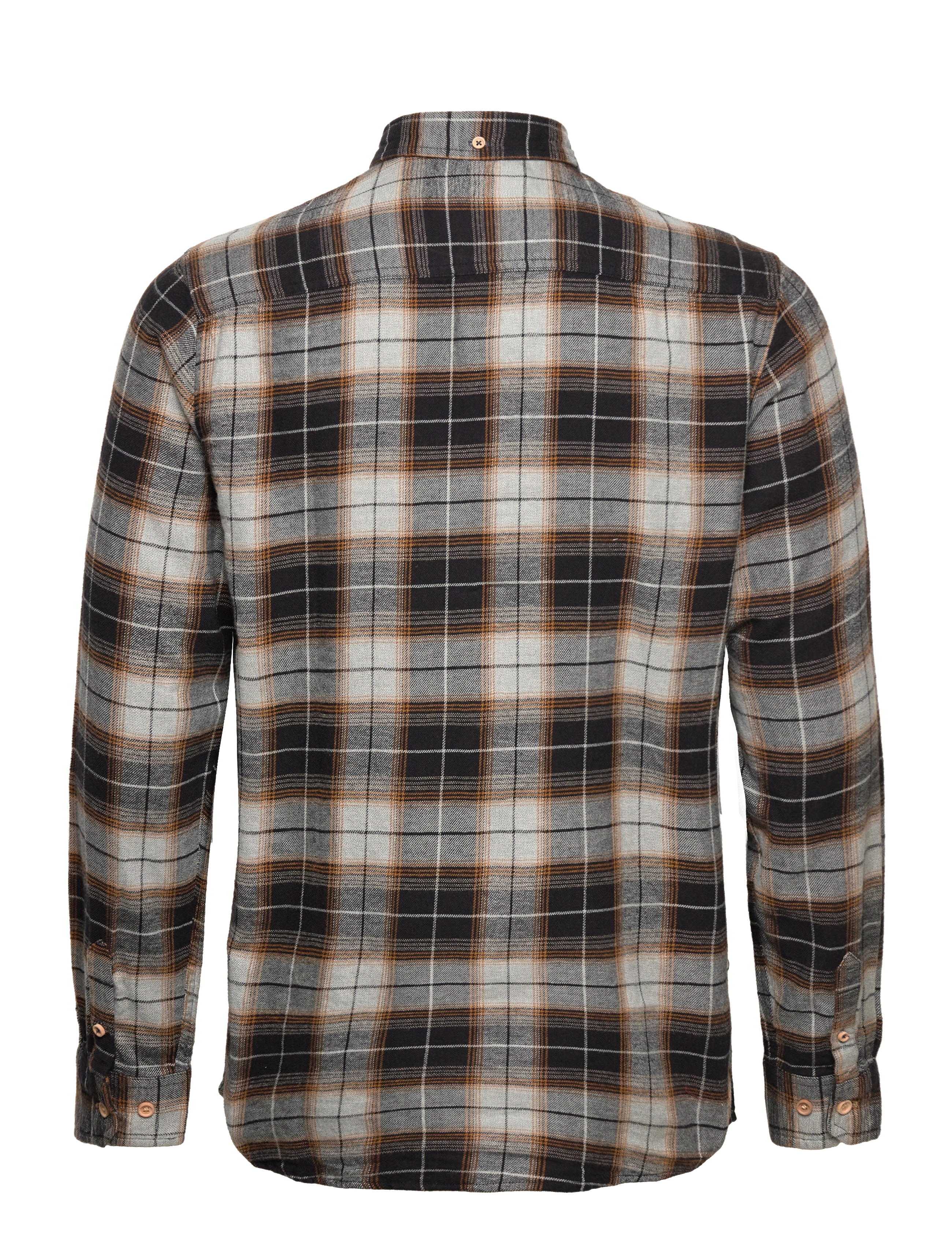 Kronstadt - Johan Flannel check 26 shirt - black / grey - 1