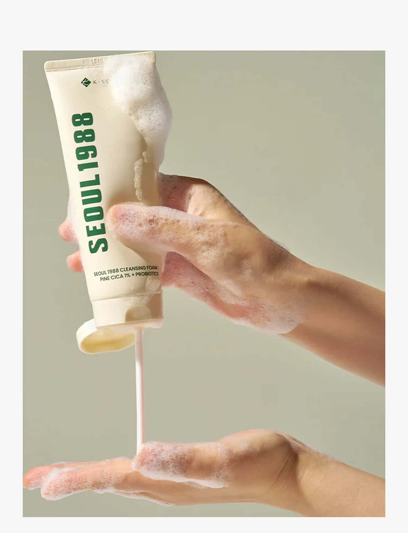 KSECRET SEOUL 1988 - SEOUL 1988 Cleansing Foam: Pine Cica 1% + Probiotics - foaming cleanser - clear - 1