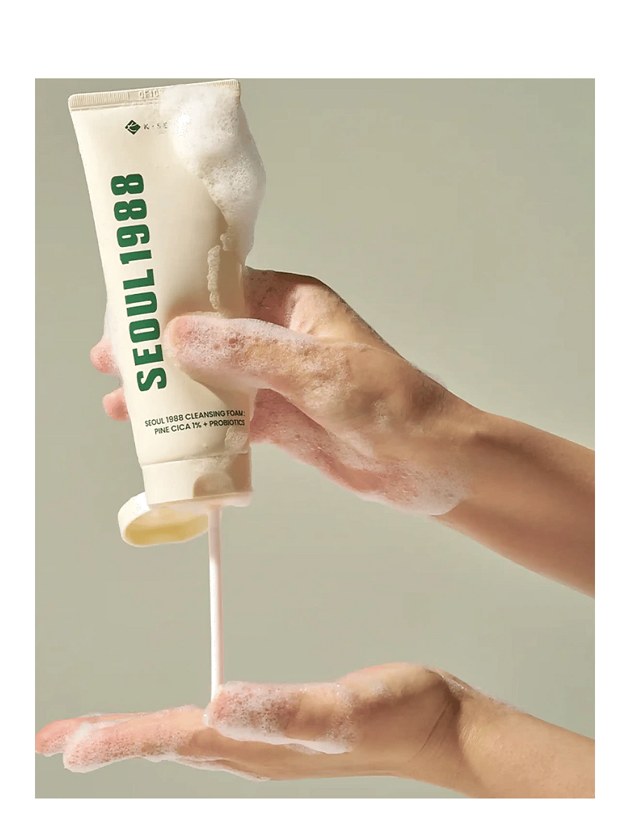 KSECRET SEOUL 1988 - SEOUL 1988 Cleansing Foam: Pine Cica 1% + Probiotics - puhastusvahud - clear - 1