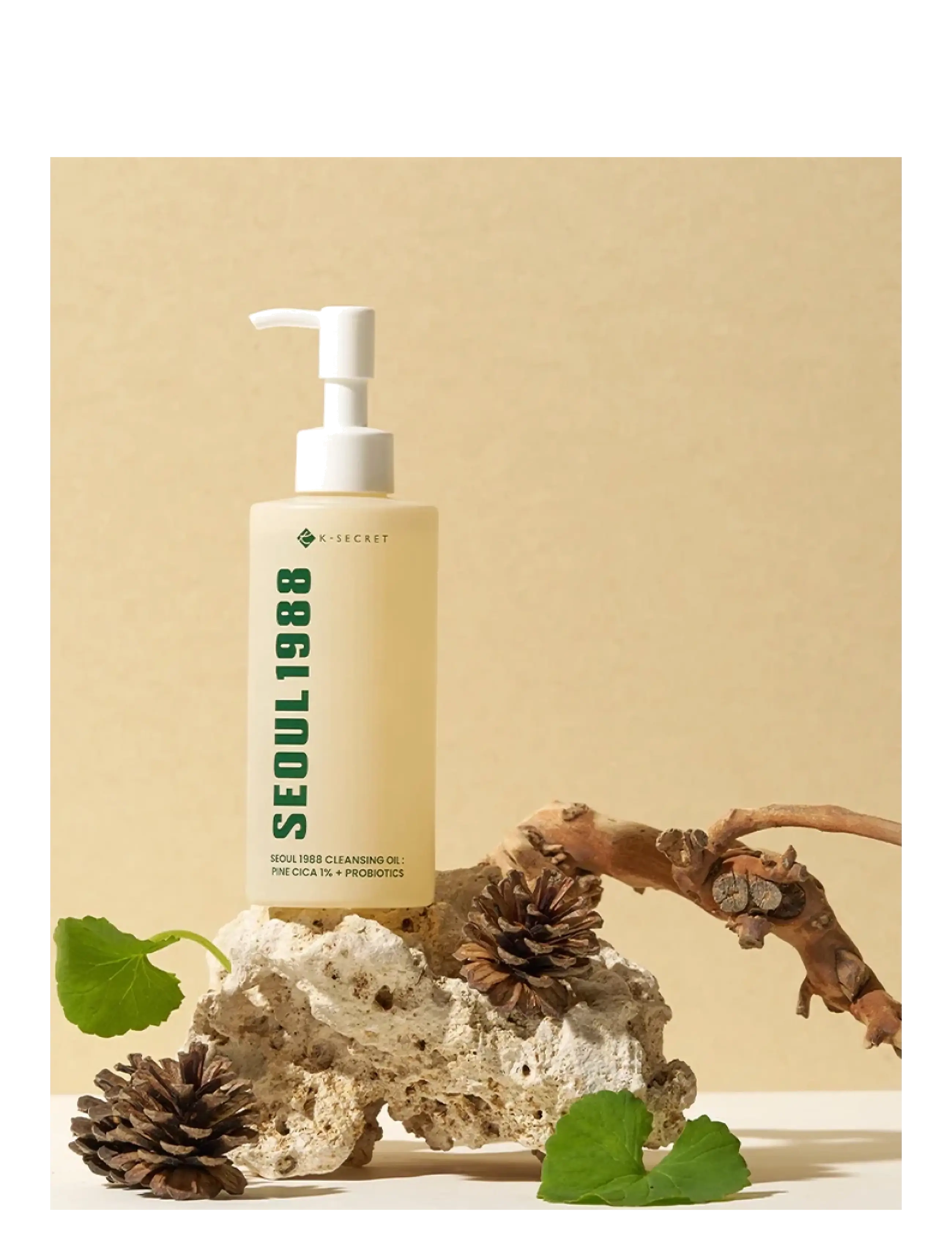 KSECRET SEOUL 1988 Cleansing Oil: Pine Cica 1% + Probiotics rengöring & peeling dam – bild 3