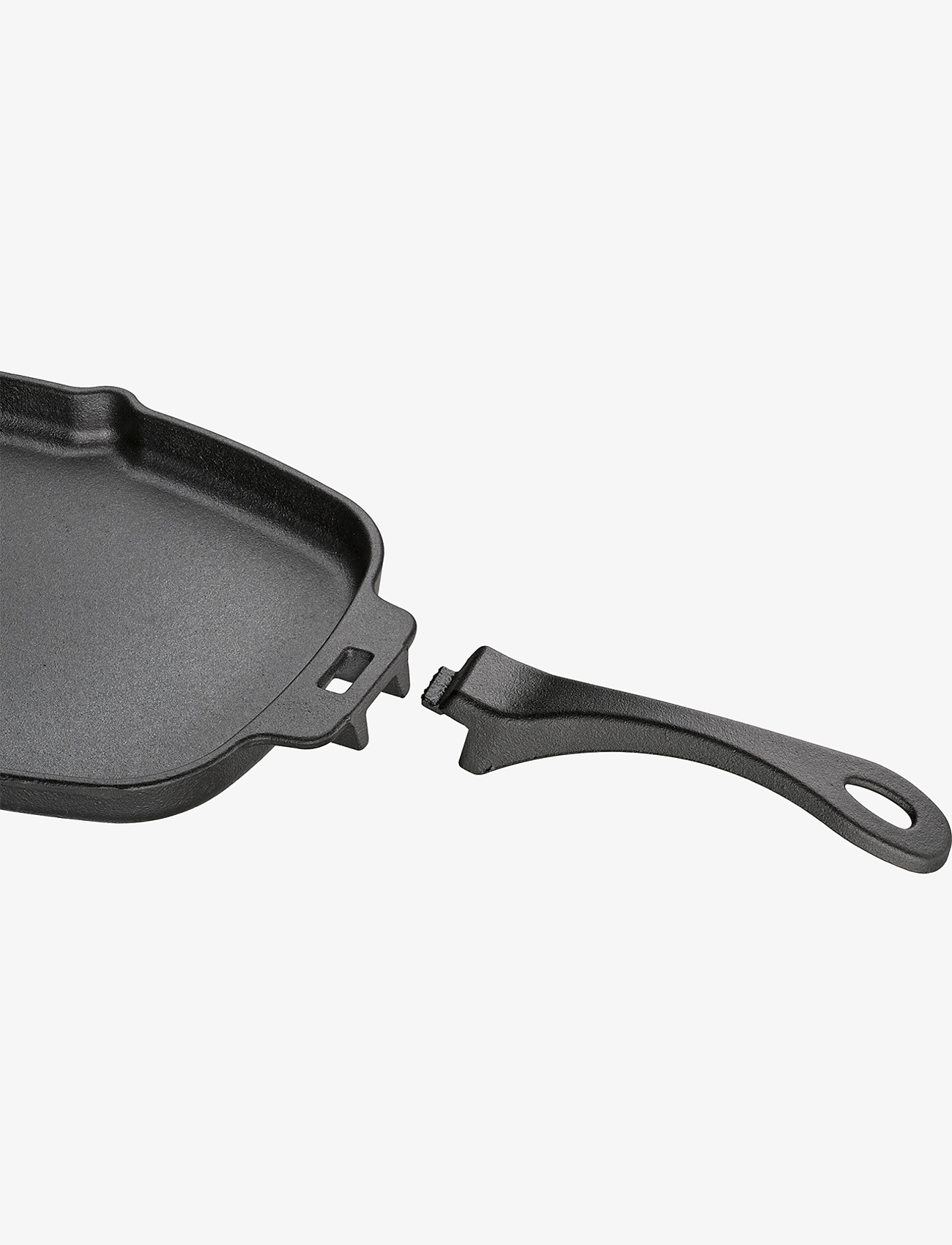 küchenprofi - Serveringspanna oval med bräda, avtagbart handtag - black - 1