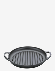 Grill pan with 2 handles, 30 cm black - BLACK
