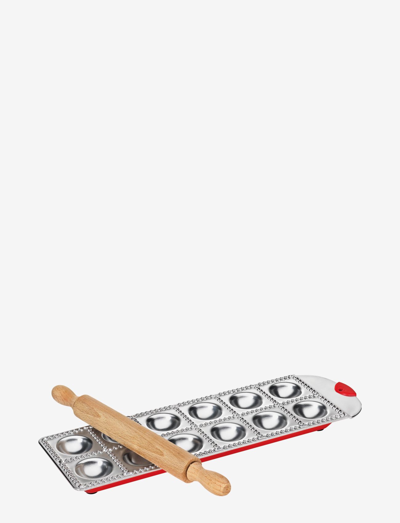 küchenprofi - Ravioli mould tray - makaronu pagatavošanas ierīces un piederumi - silver/red - 0