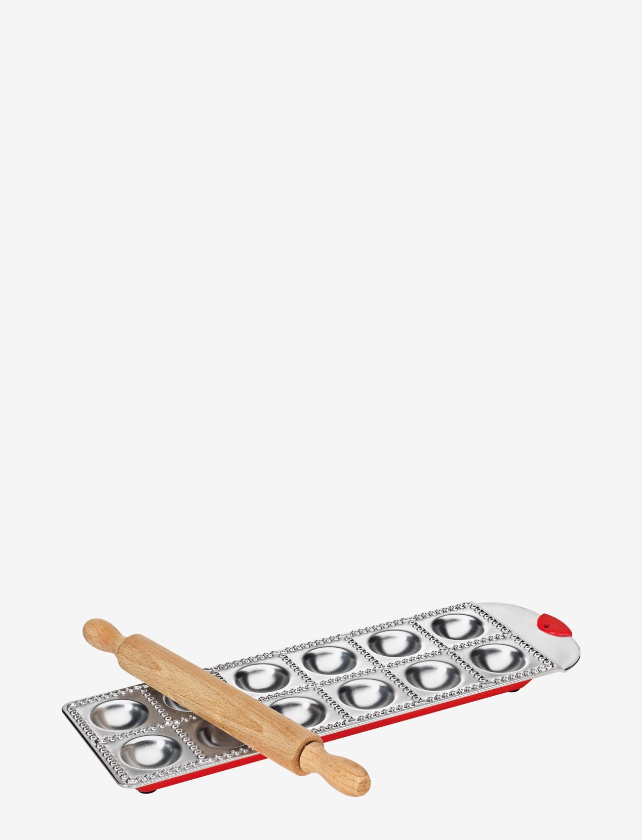 küchenprofi Ravioli mould tray - Köögitarvikud - SILVER/RED / silver