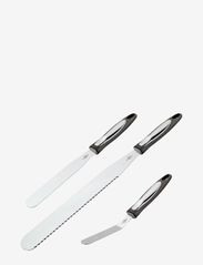 Icing spatula set - BLACK/SILVER