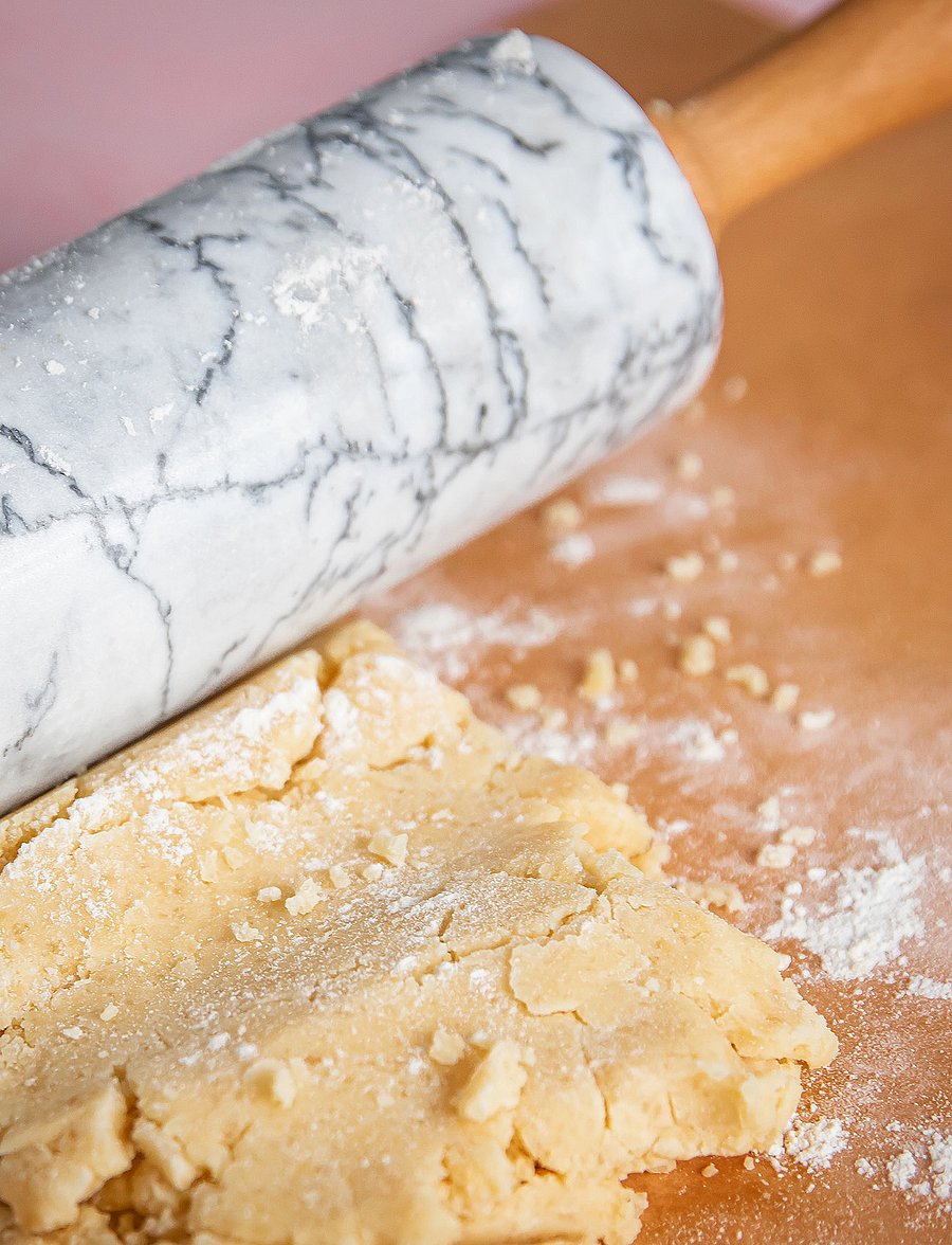 küchenprofi - Rolling pin marmor - teigrollen - marmor/light brown - 4