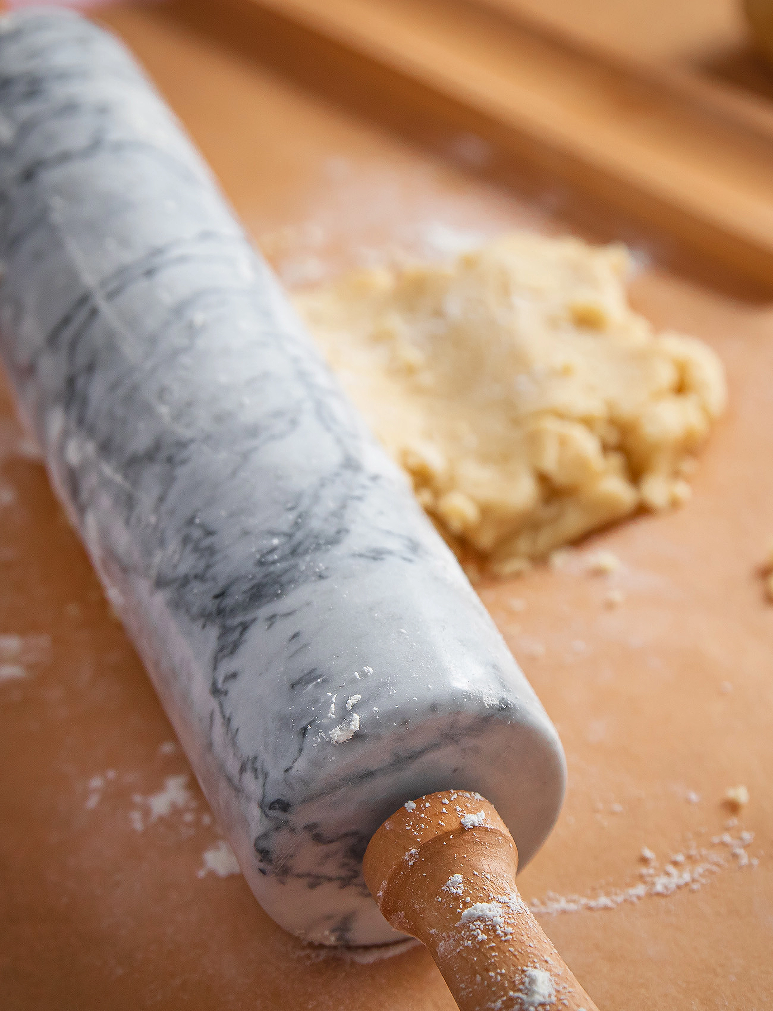 küchenprofi - Rolling pin marmor - kavlar - marmor/light brown - 5