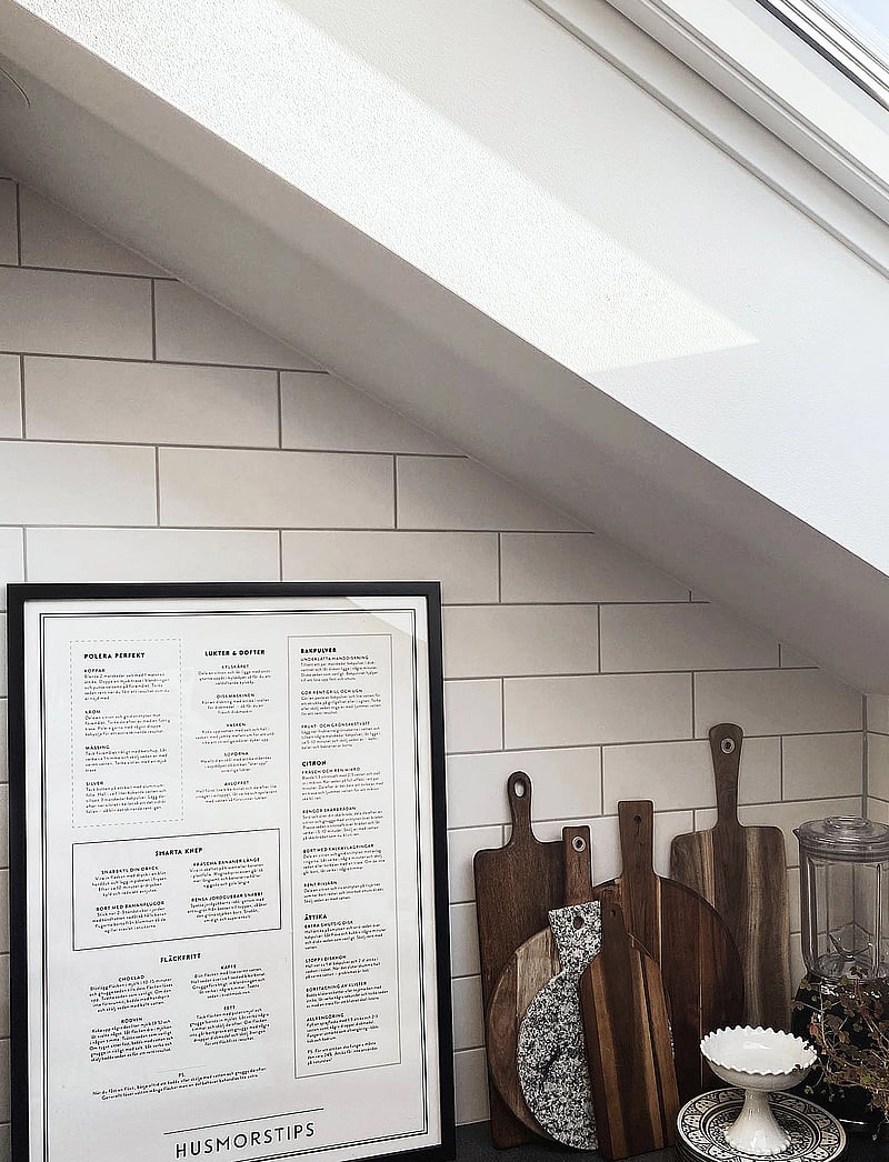 Kunskapstavlan® - Husmorstips - black & white - 1