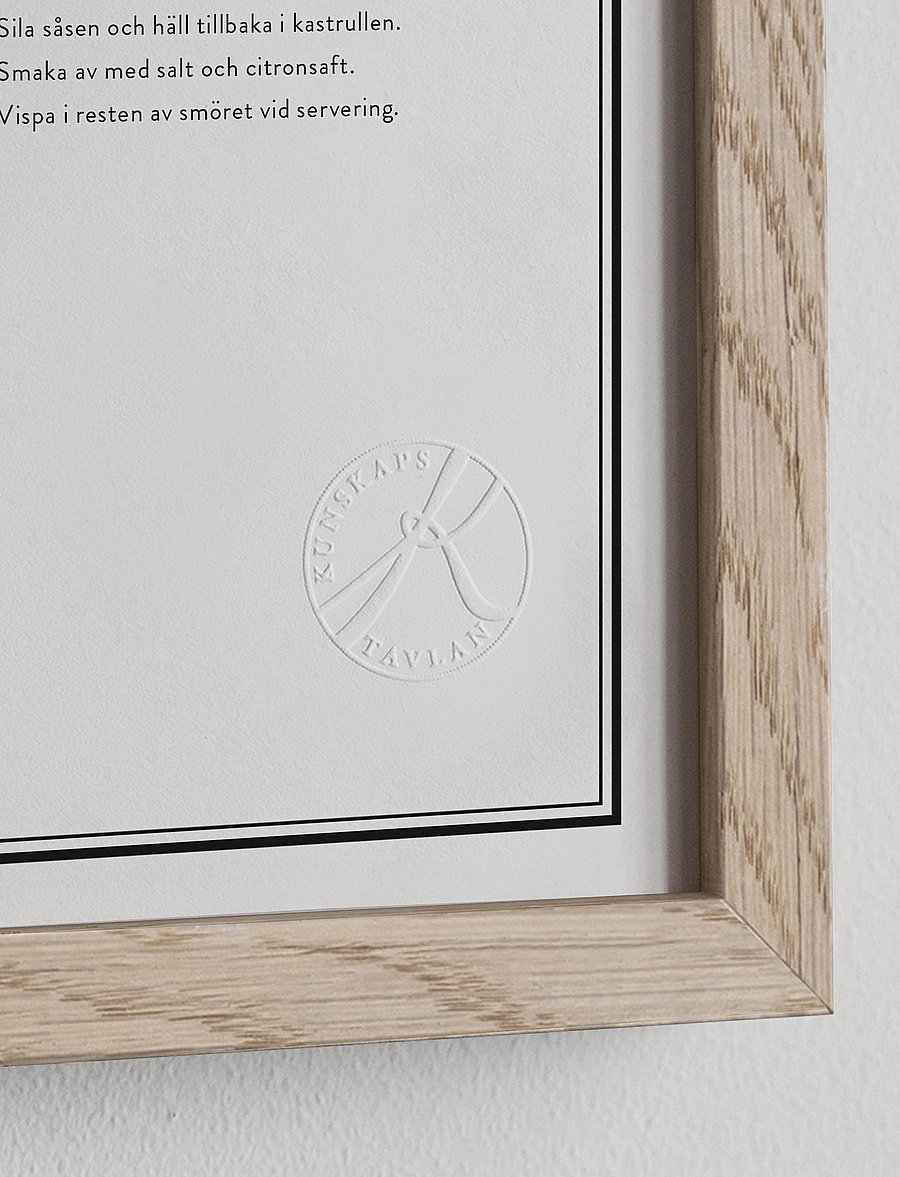 Kunskapstavlan® - Såser - home - black & white - 2