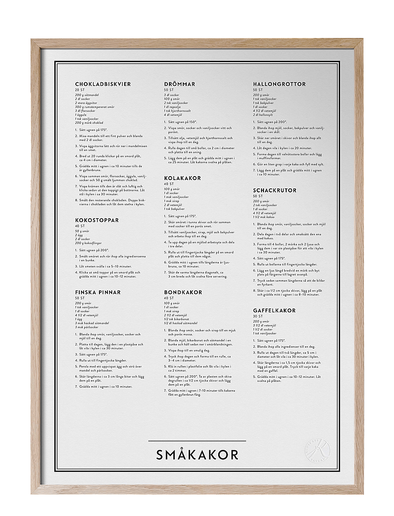 Kunskapstavlan® - Småkakor - madalaimad hinnad - black & white - 0