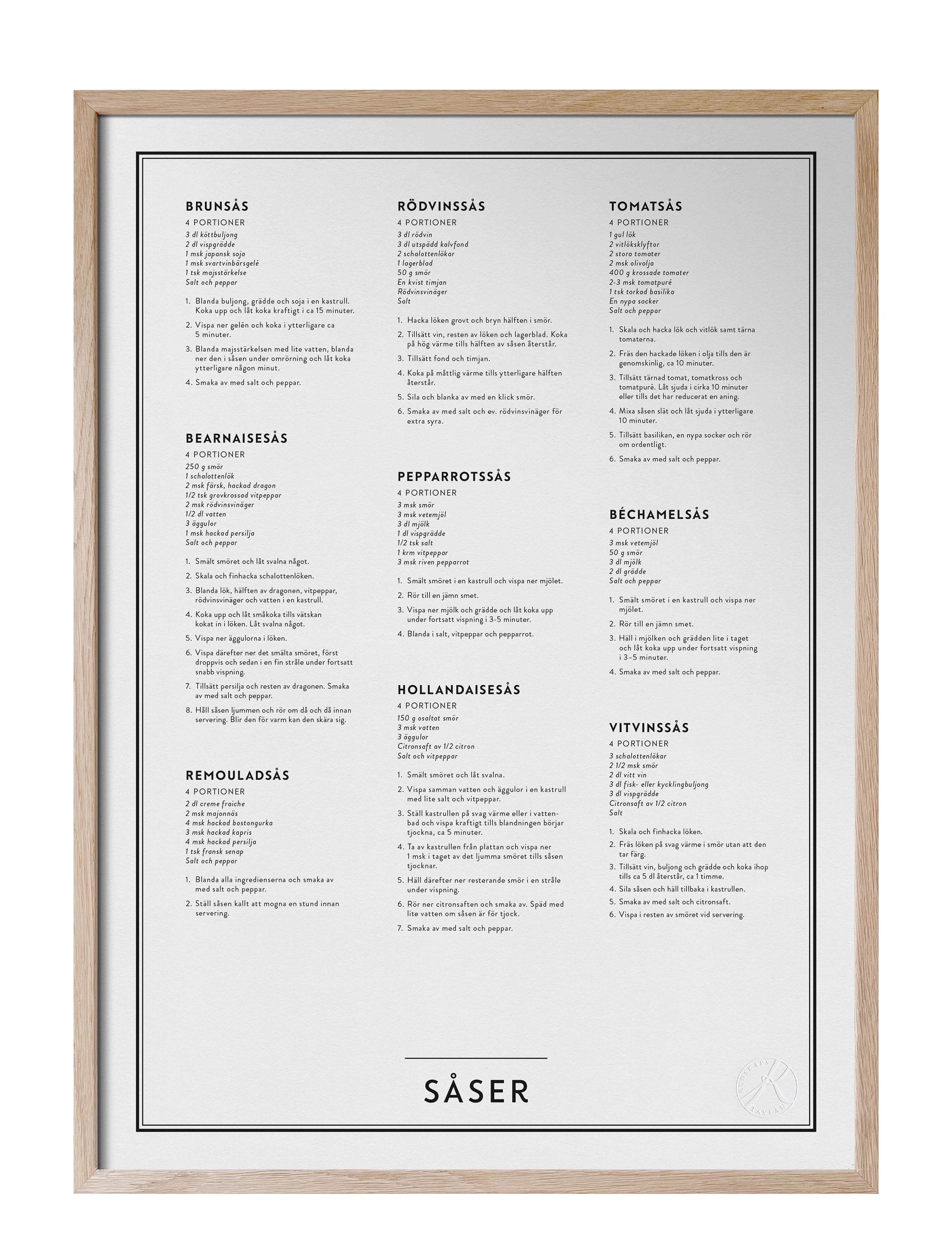 KUNSKAPSTAVLAN Såser Beige - 50X70 - Unisex