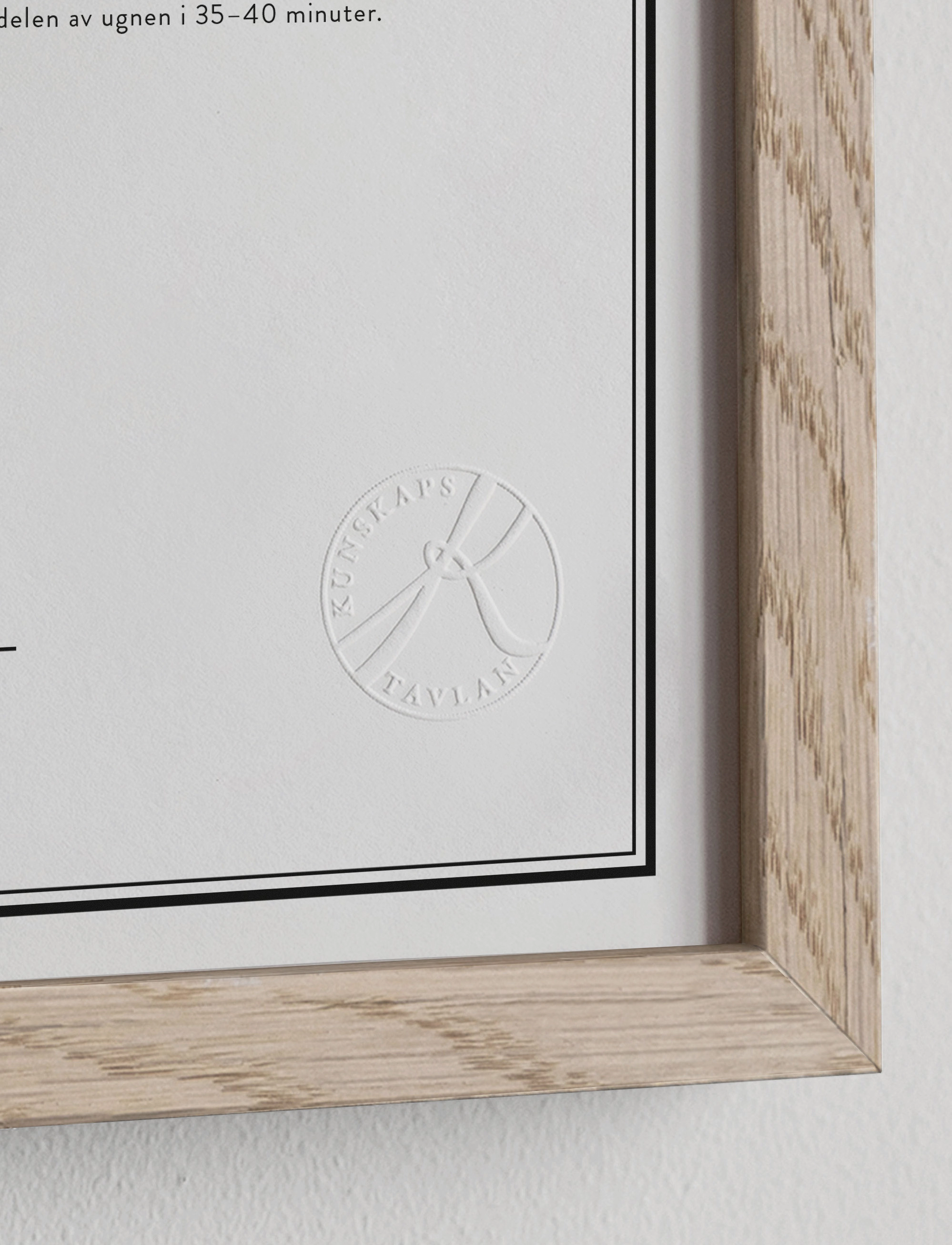 Kunskapstavlan® - Grundrecept - plakater & billedrammer - black & white - 2