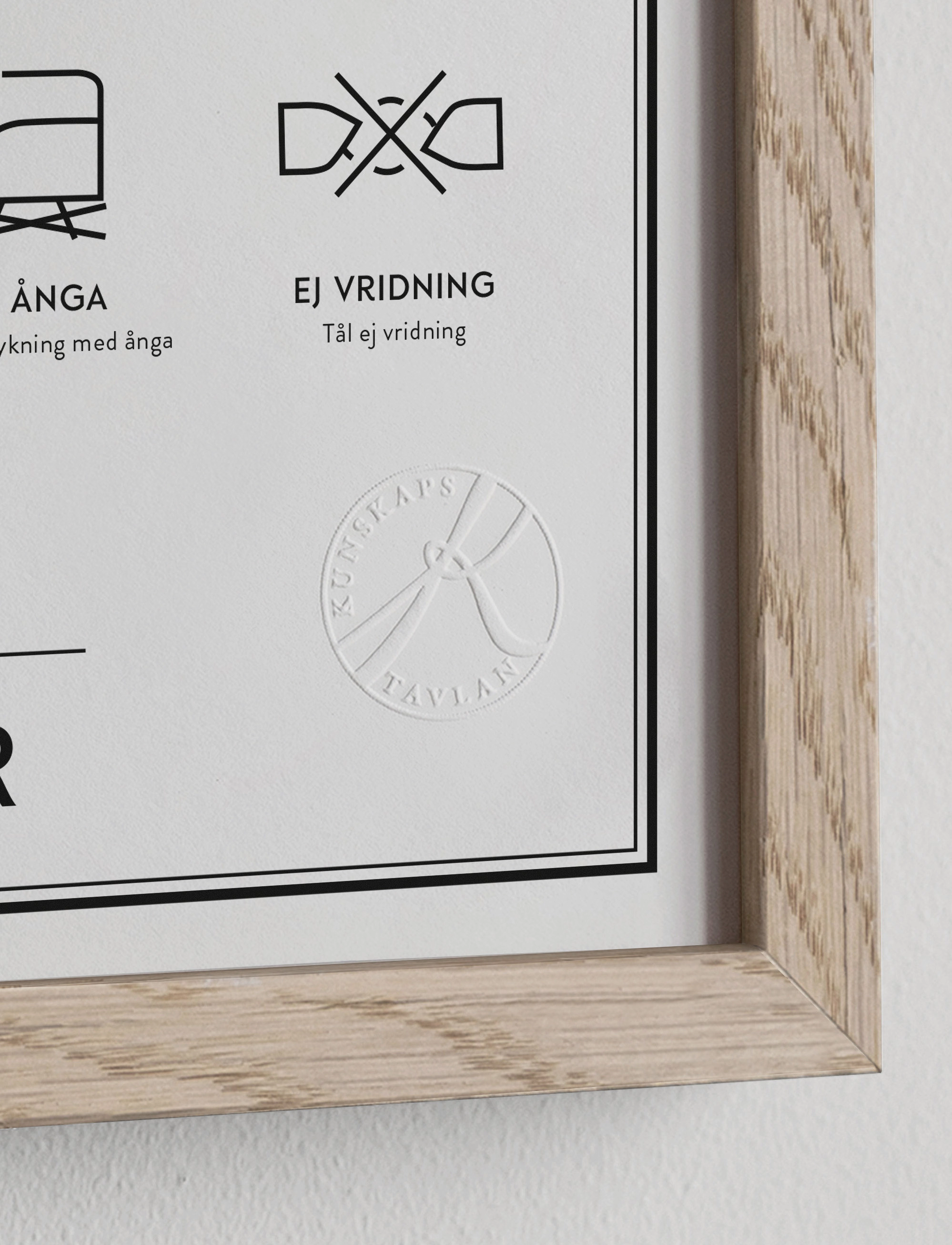 Kunskapstavlan® - Tvättsymboler - illustrations - black & white - 2