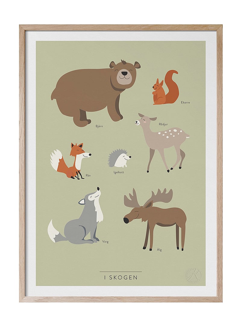 Kunskapstavlan® - I skogen - tiere - swedish - 0