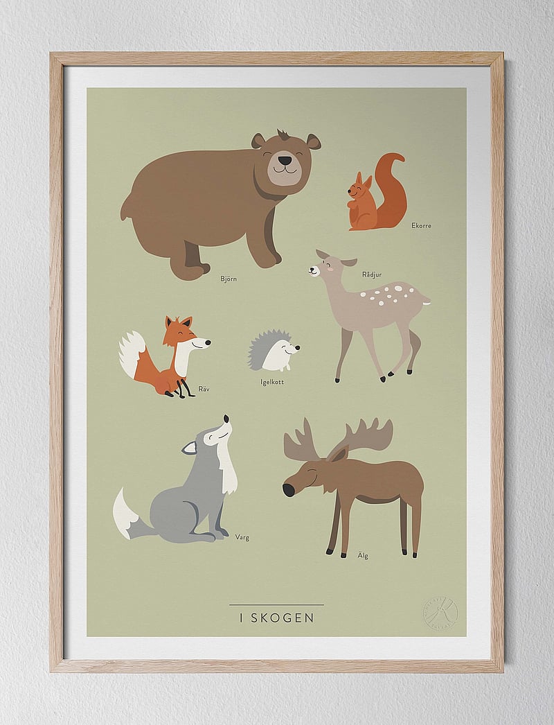 Kunskapstavlan® - I skogen - tiere - swedish - 2