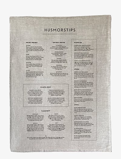 Kunskapstavlan® Kökshandduk Husmorstips - Alla 25 € - MULTICOLOR / grey