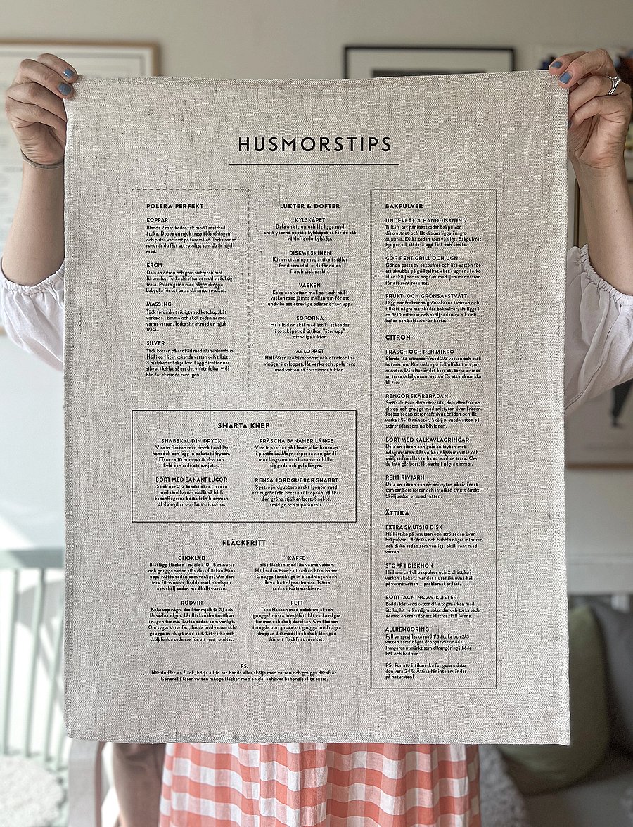 Kunskapstavlan® - Kökshandduk Husmorstips - die niedrigsten preise - multicolor - 1