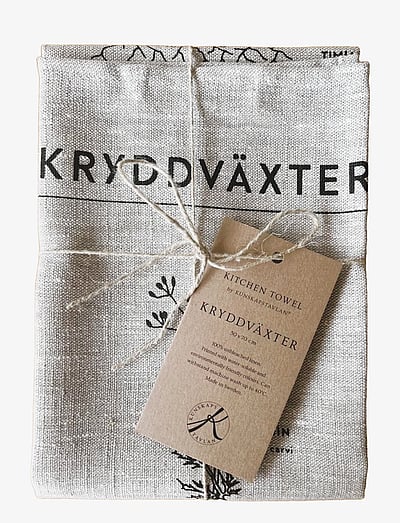 Kunskapstavlan® Kökshandduk Kryddväxter - Alla 25 € - MULTICOLOR / grey