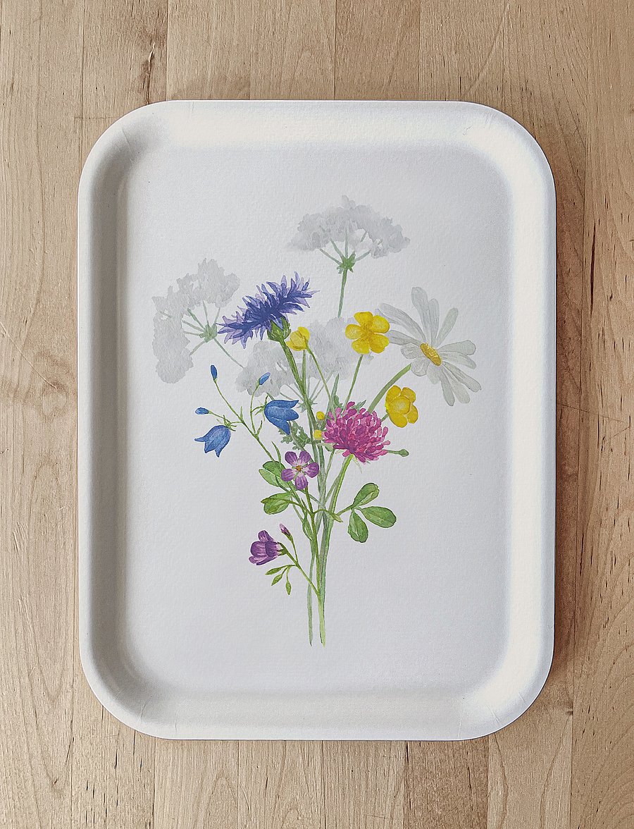 Kunskapstavlan® - Bricka Sju sorters blommor - tabletts - multicolor - 0