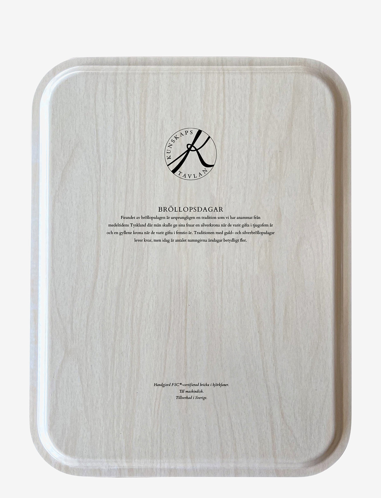 Kunskapstavlan® - Bricka Bröllopsdagar - multicolor - 1