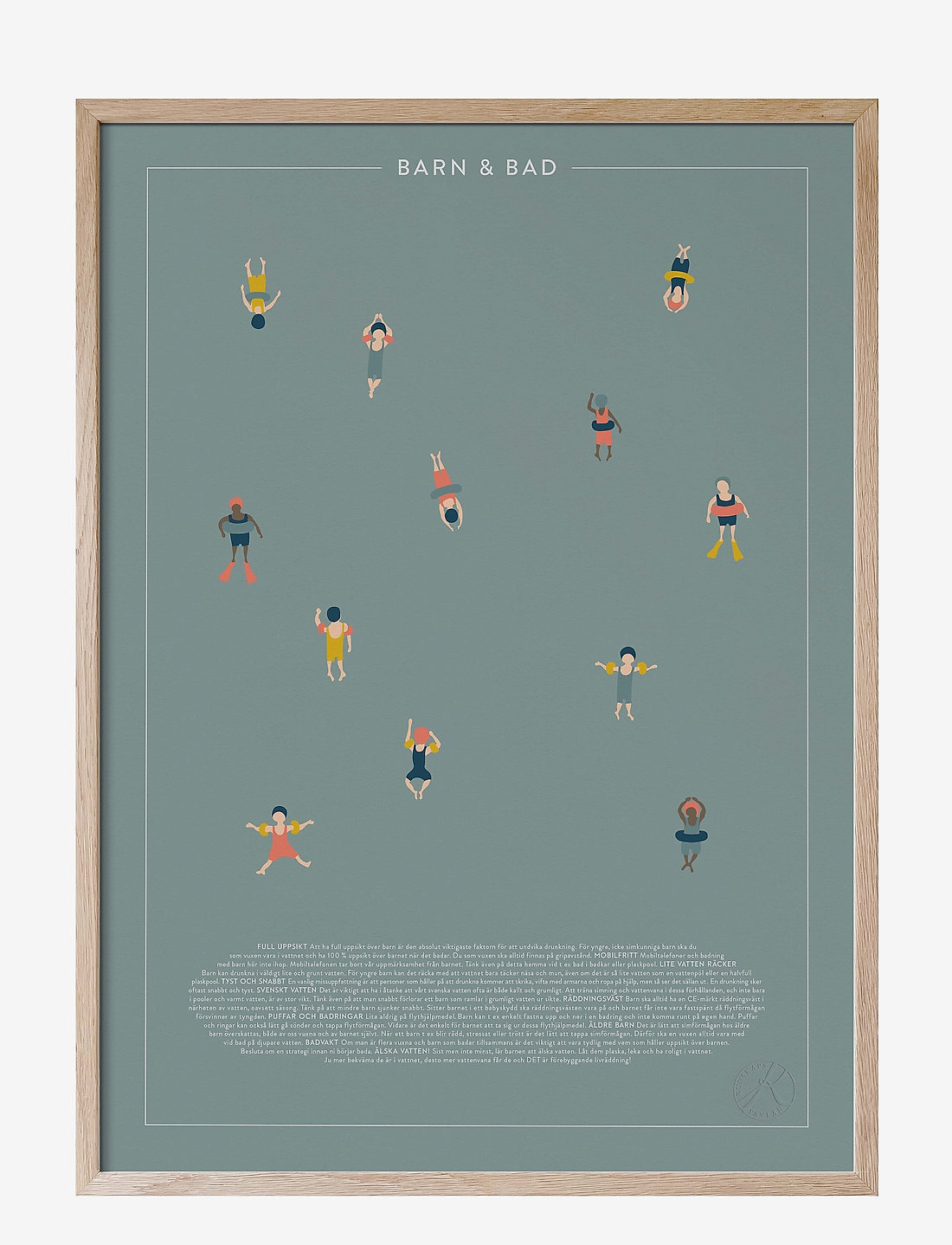 Kunskapstavlan® - Barn & bad - textposter - swedish - 0