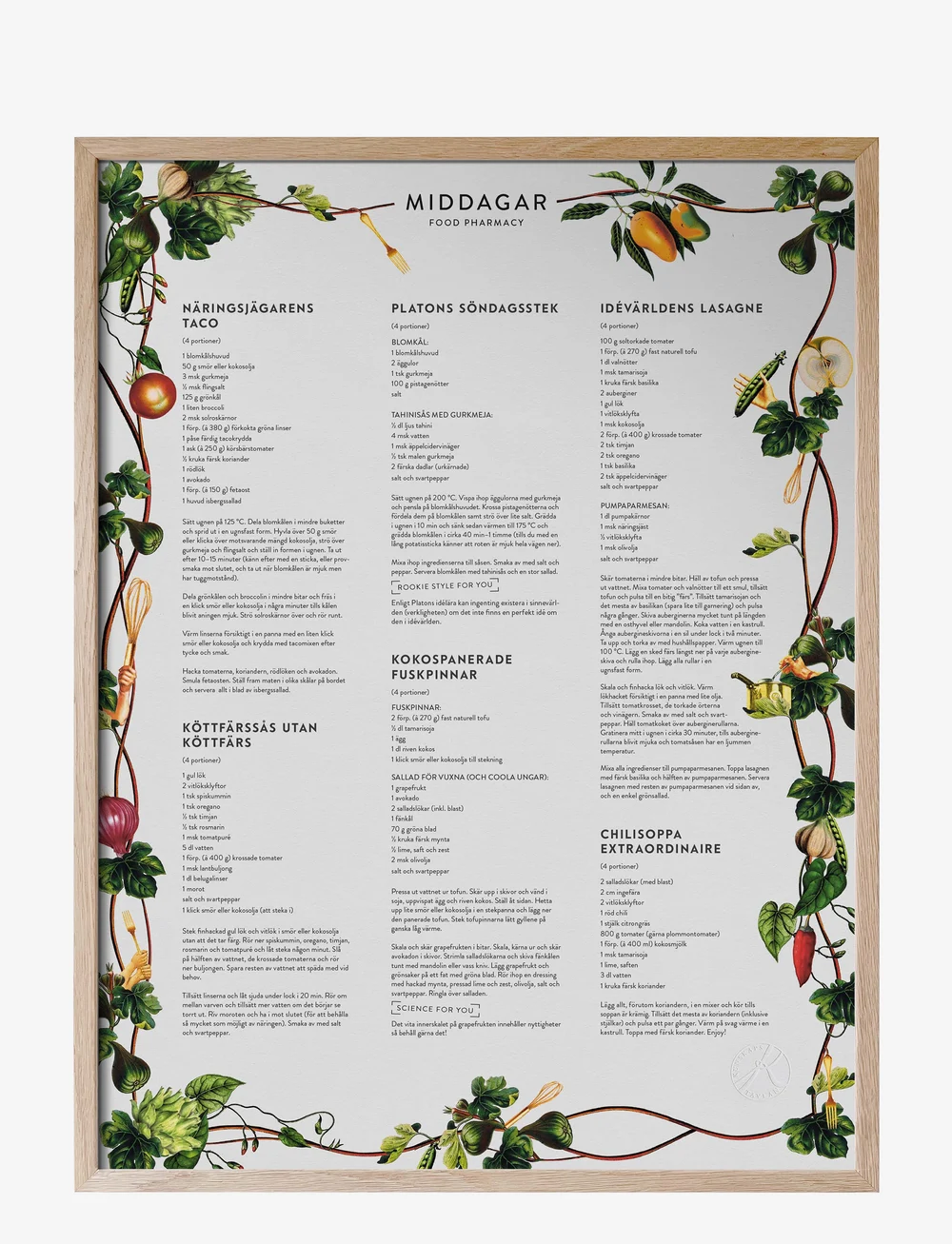 Kunskapstavlan® - Food Pharmacy Middagar - essen - multicolor - 0